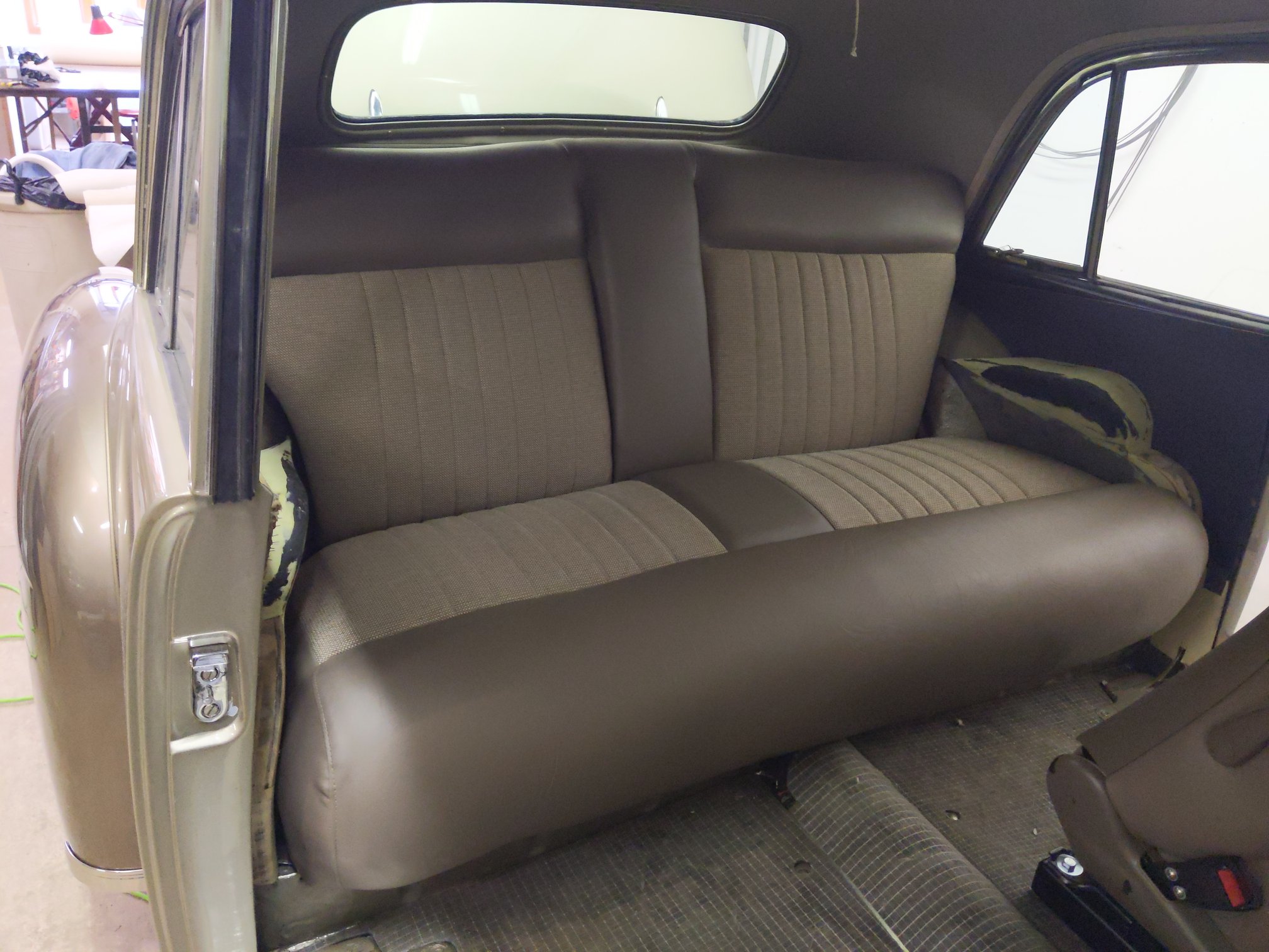 Classic Car Grey Bench Seat