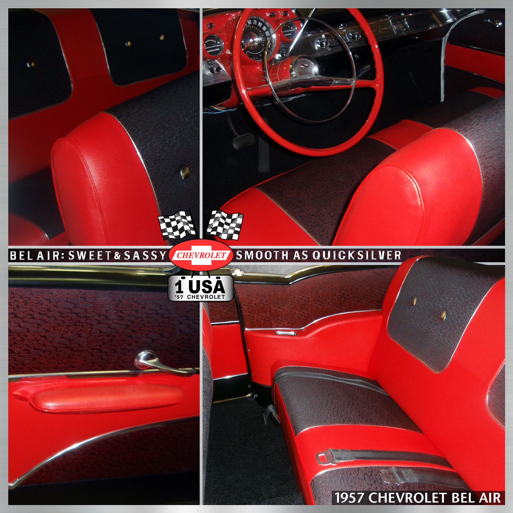 Automobile Upholstery Restoration / Automotive Fabric Repair- 1957 Chevrolet Bel Air