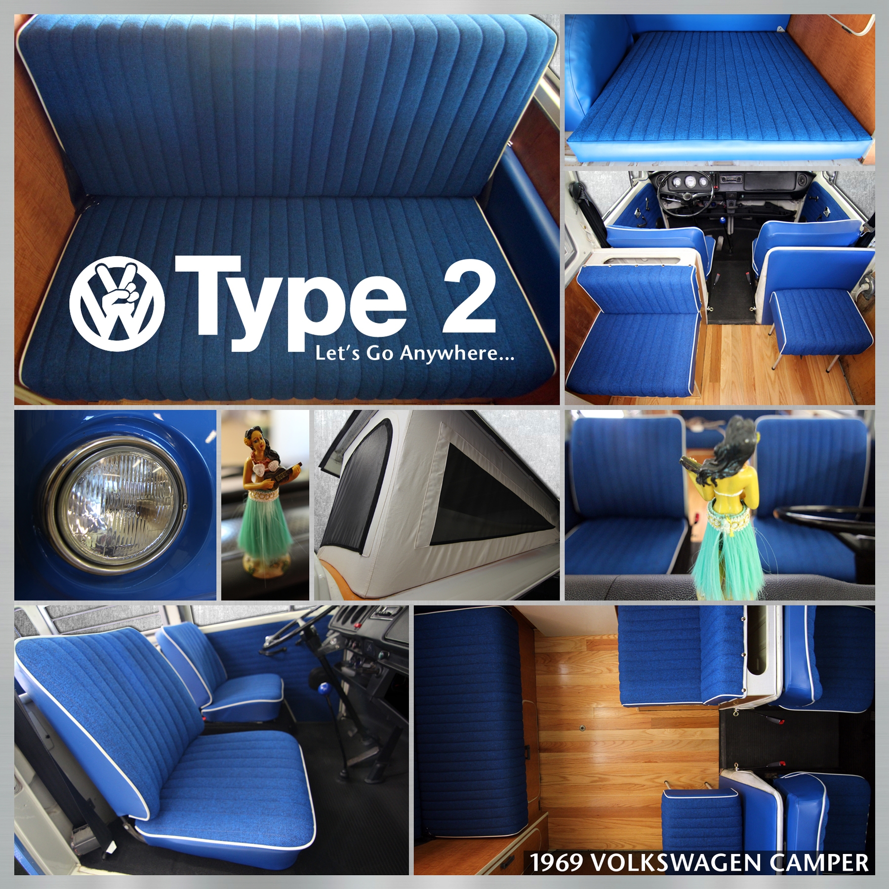 Automobile Upholstery Restoration/ Vehicle Upholstery Renovation- 1969 Volkswagen Camper
