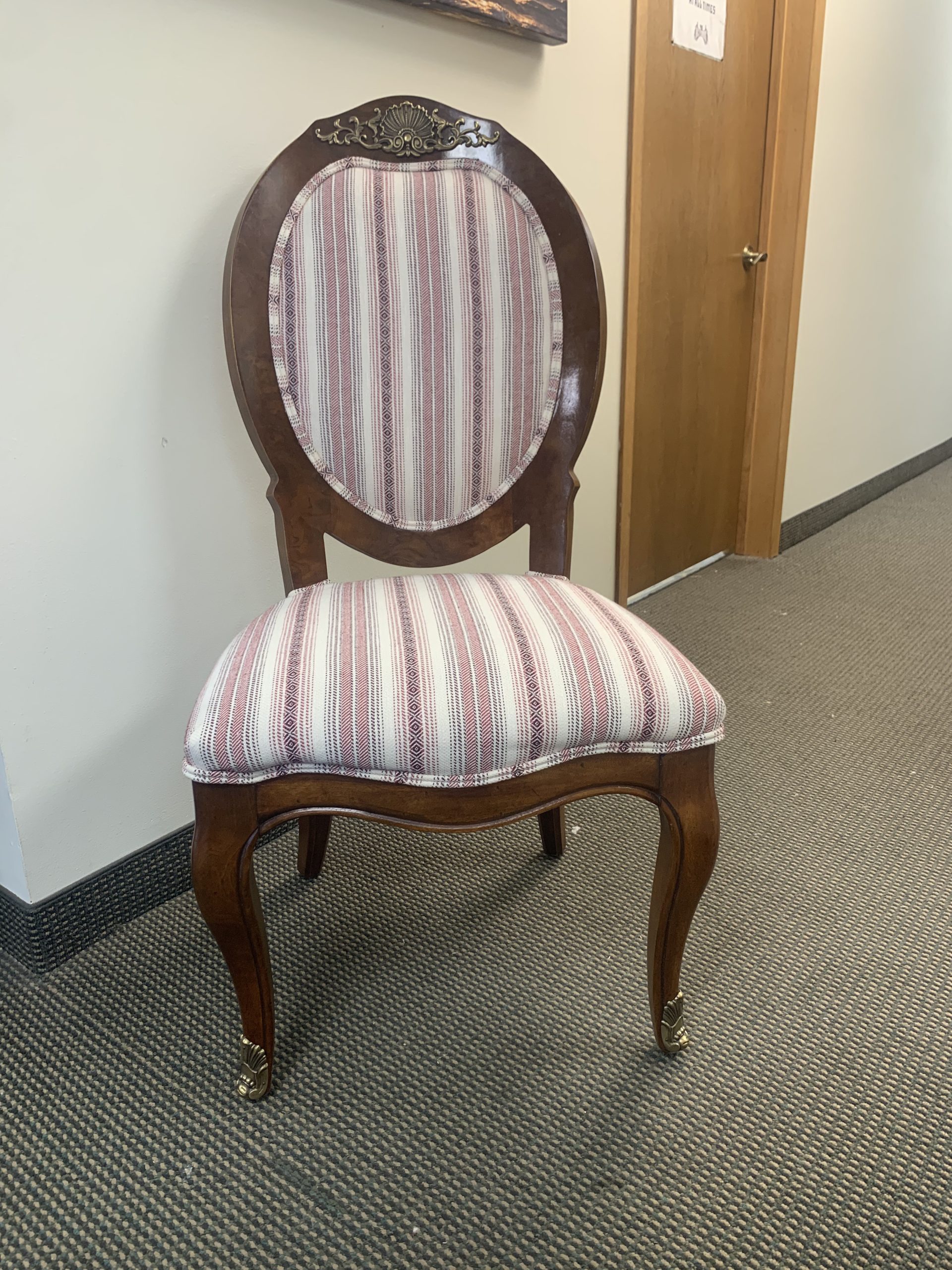 Striped Cushion Dining Chair